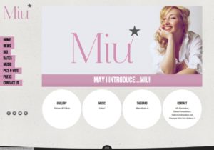 Link zur Website von MIU Music - Responsive Webdesign