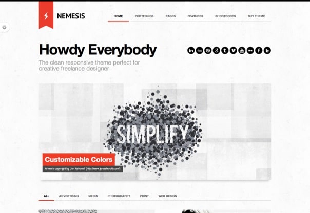 Nemesis Clean Design For Creative Designer