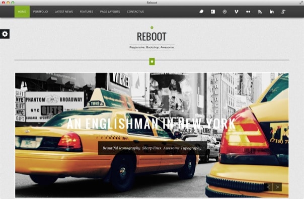 Reboot - Responsive Bootstrap HTML5 Portfolio