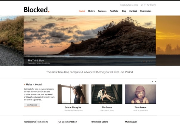 Blocked - Responsive WordPress Theme