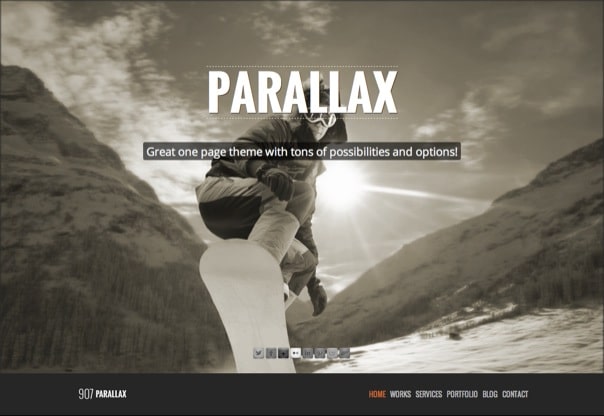 907 - Responsive WP One Page Parallax