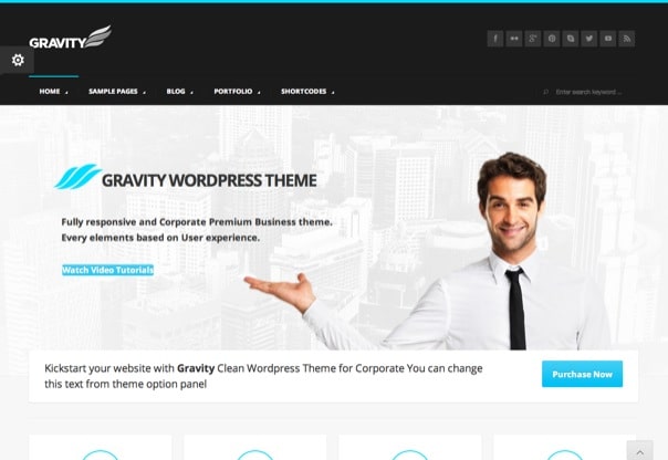 Gravity - Business Theme for Creative & Corporate