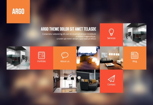 Argo - Modern OnePage Metro UI WordPress Theme