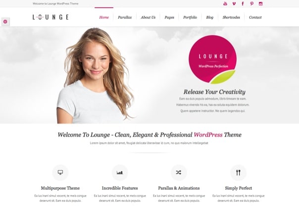 Lounge - Clean Elegant WordPress Theme