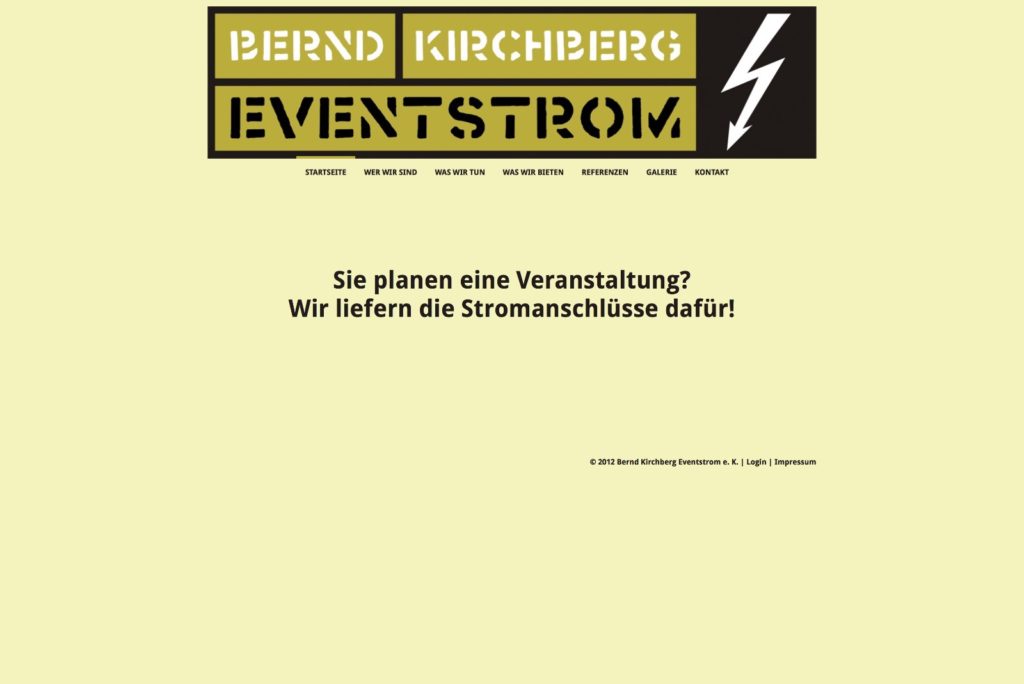 Startseite Eventstrom