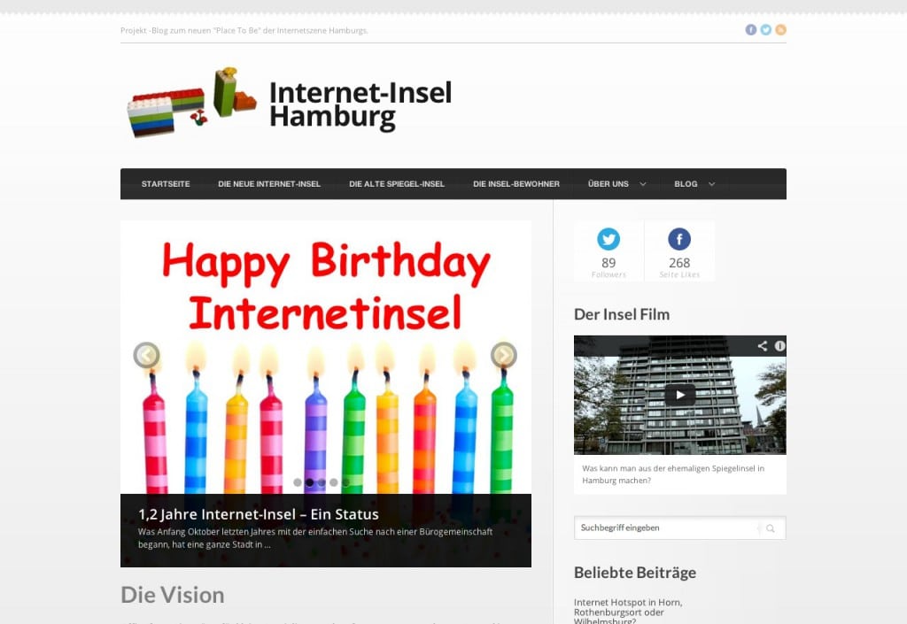 Internet Insel Hamburg Startseite