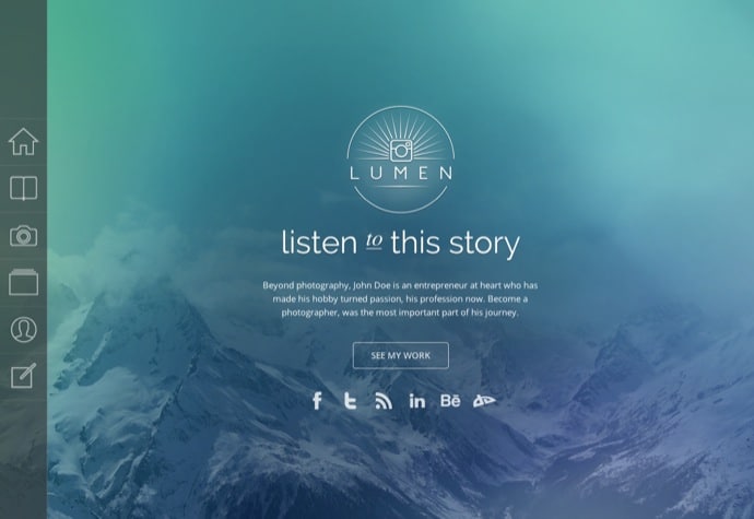 Lumen - Responsive Photography WordPress Theme