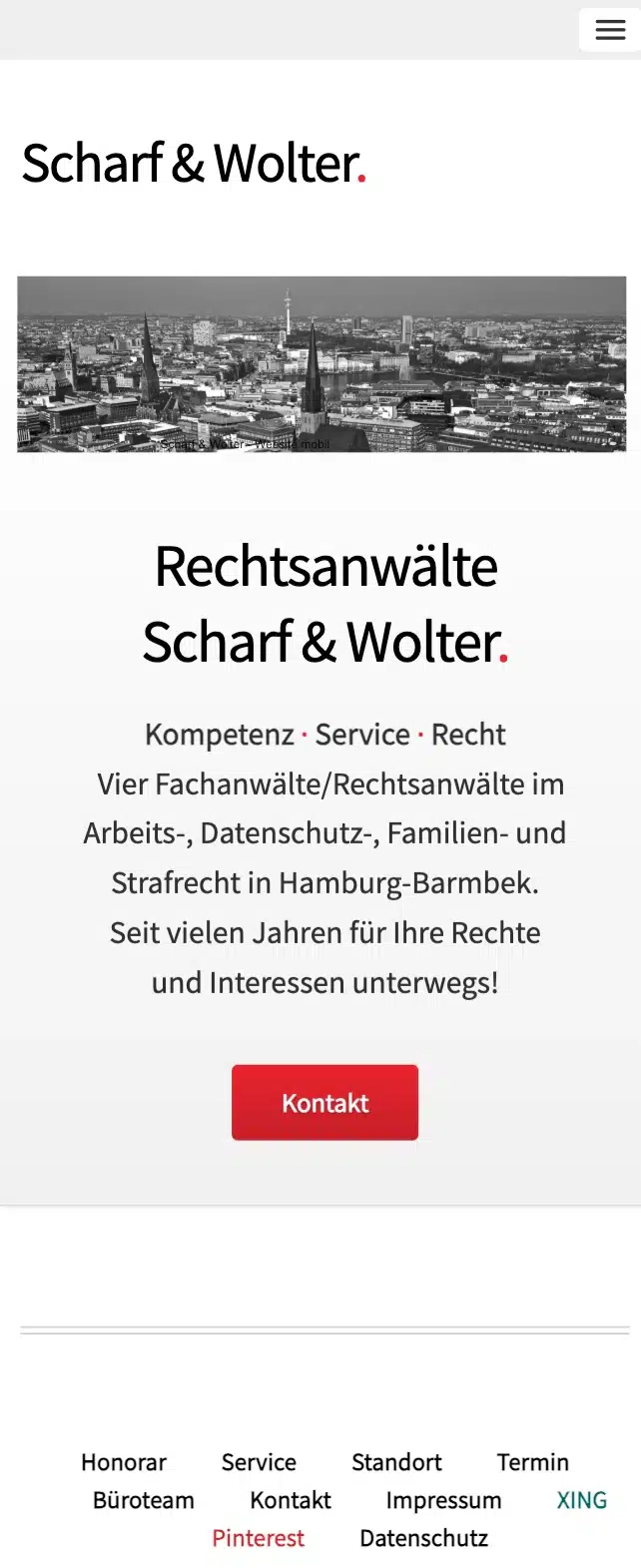 Scharf & Wolter - Website mobil Scharf & Wolter - Website mobil