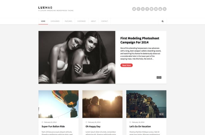 LuxMag - Responsive WordPress Magazine Blog