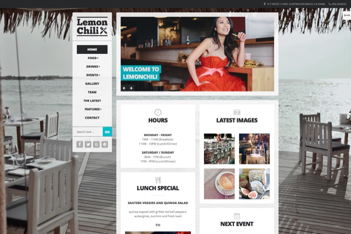 LemonChili - a Premium Restaurant WordPress Theme