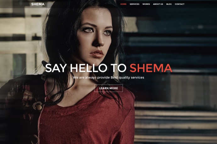 Shema - Creative One Page WordPress Theme