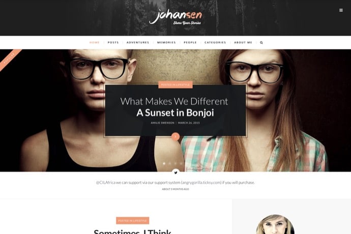 Johansen - Creative Niche Blog Theme