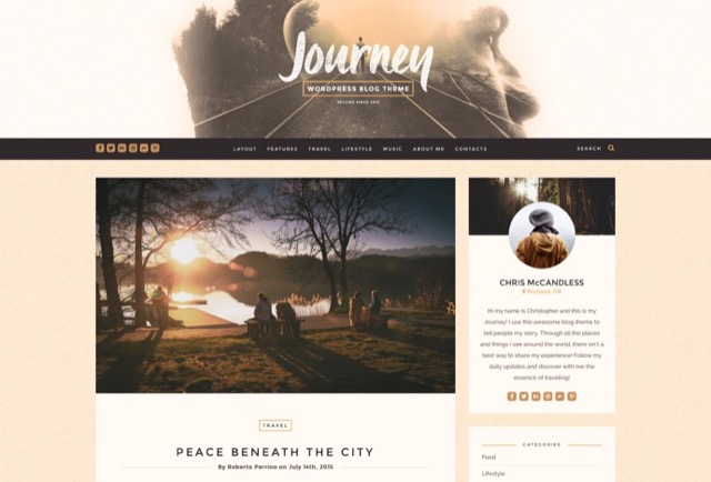 Journey - Personal WordPress Blog Theme