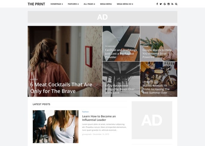 The Print - A Theme for Magazines and Simple Blogs