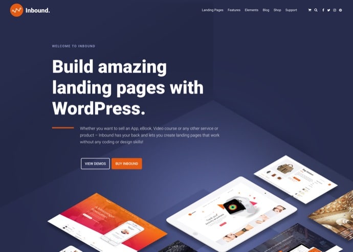 Inbound WordPress Landing Page Theme
