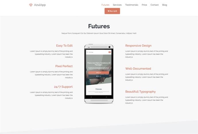 Azulapp - App Landing Page