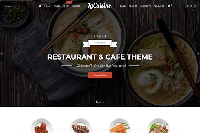 LaCuisine - Restaurant WordPress Theme