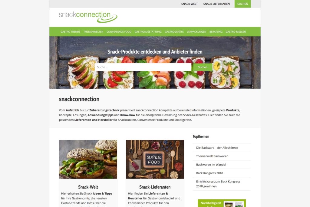 Snackconnection Startseite