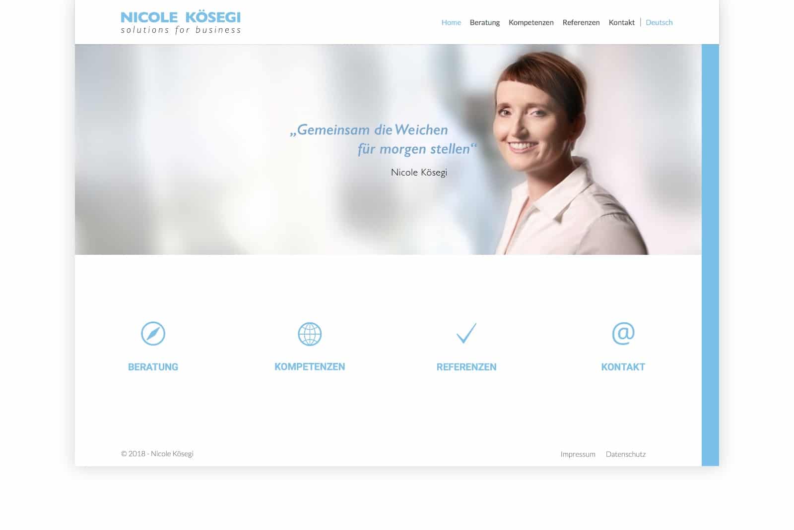 Website Nicole Kösegi