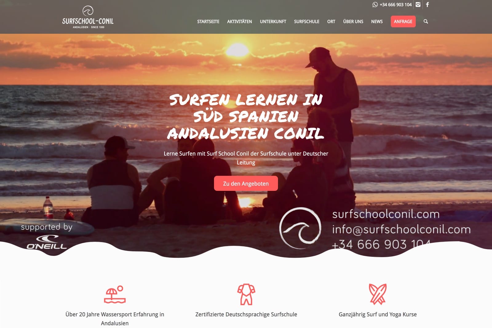 Startseite Surfschool Conil