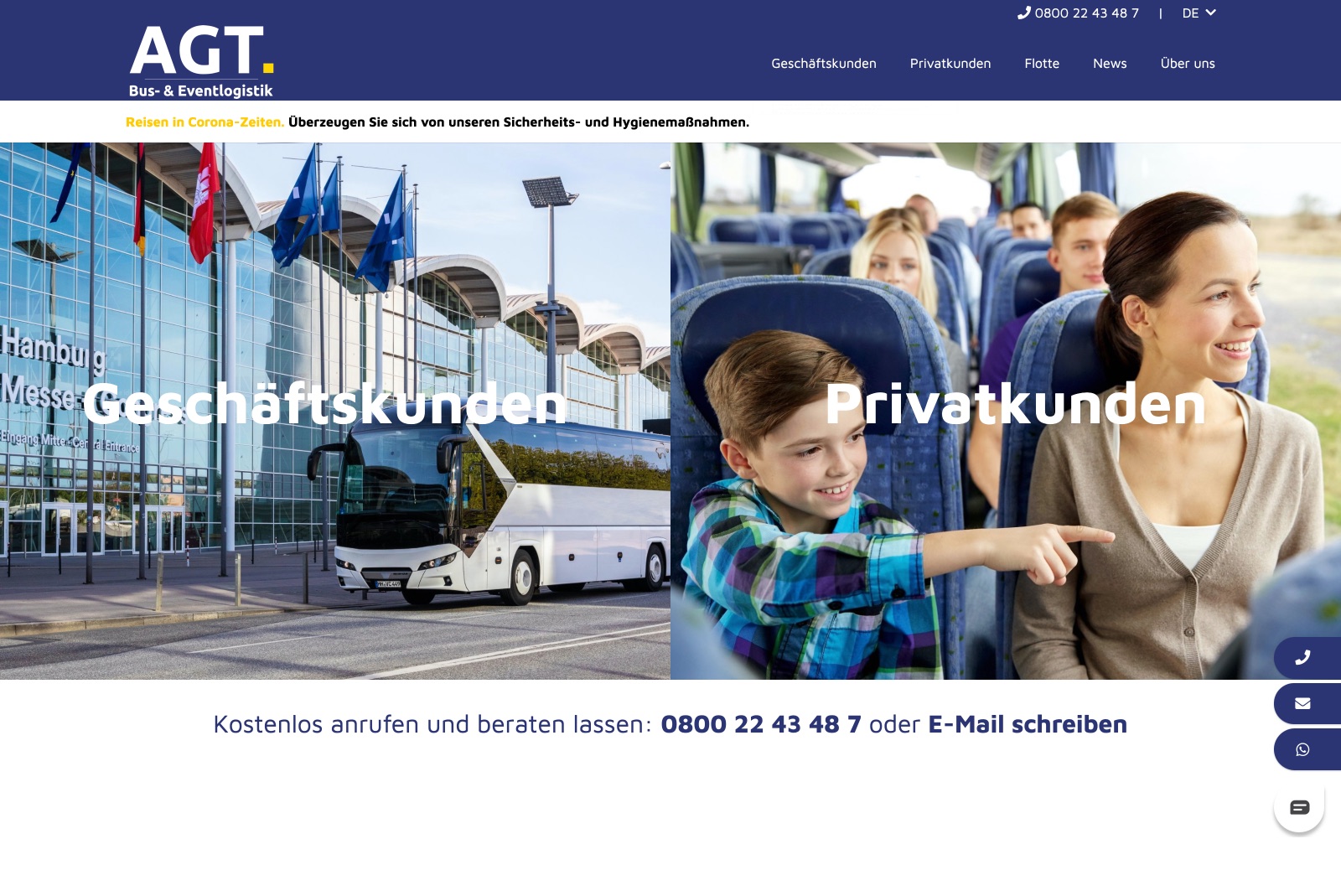 AGT Busvermietung - Startseite