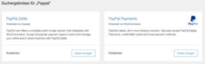 WooCommerce Erweiterung "PayPal Payments" zu finden im WooCommerce-Marktplatz