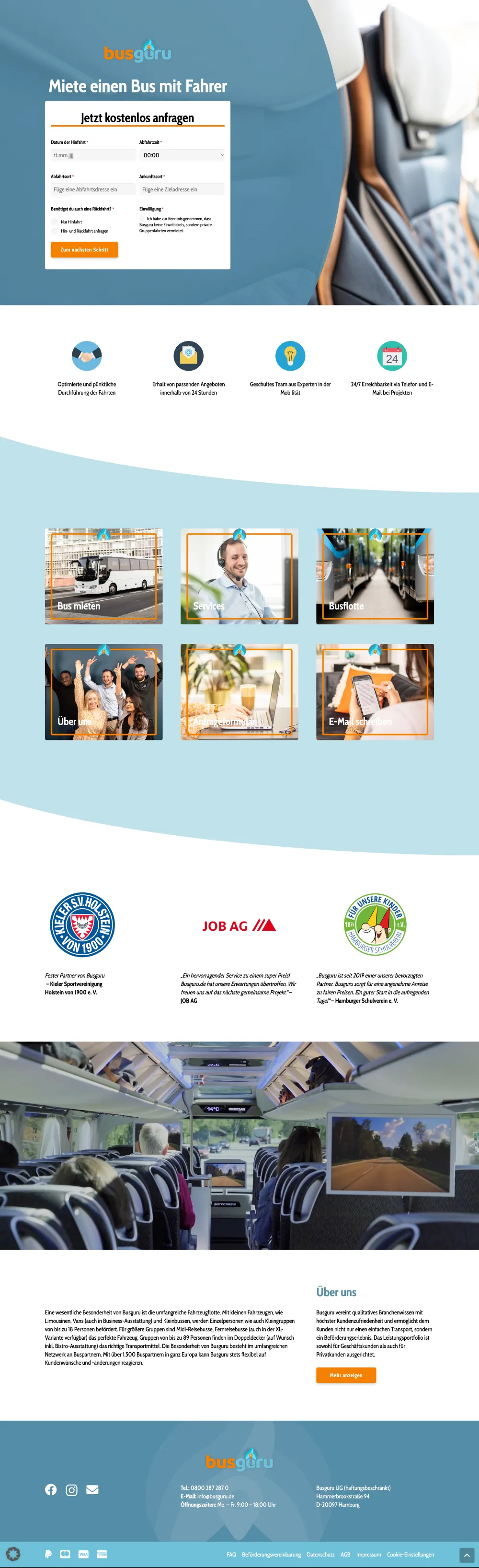 Busguru UG - Website Desktop