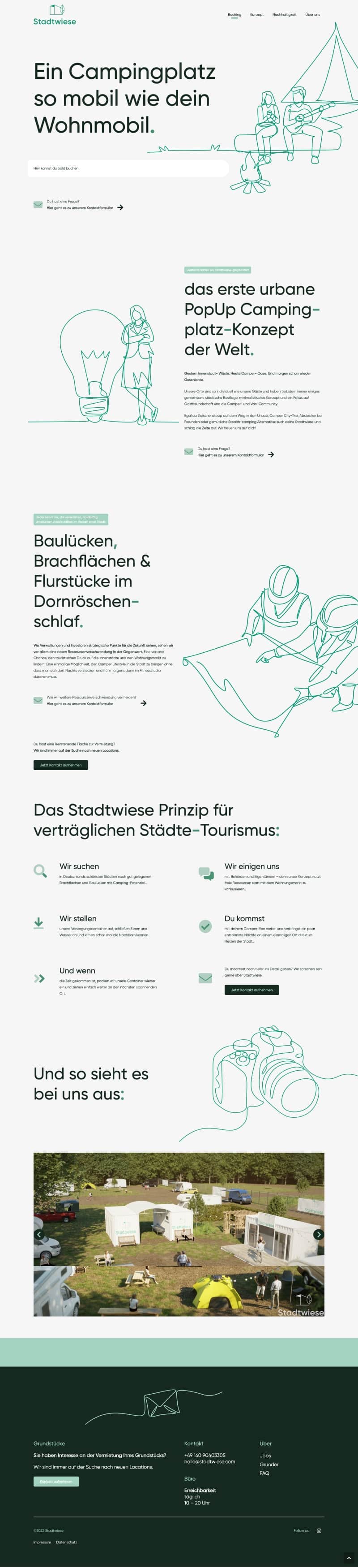 Stadtwiese - Website
