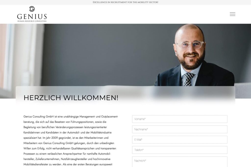 WordPress Beispiel genius-consulting.de