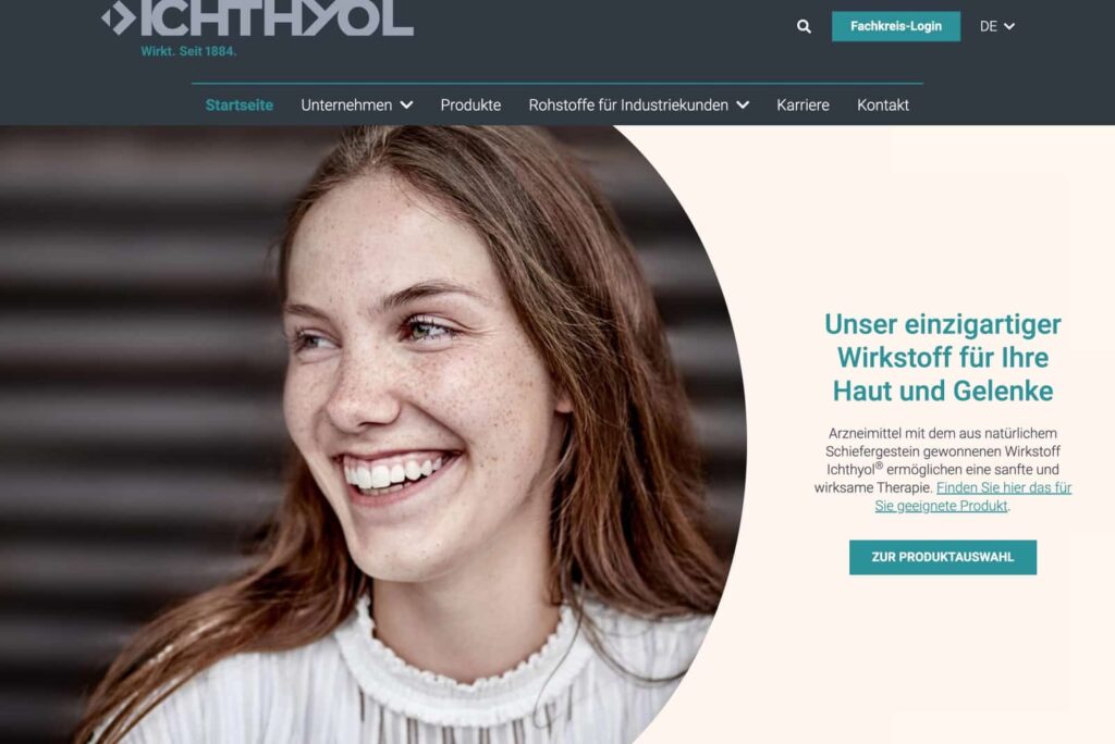 WordPress Beispiel ichthyol.de