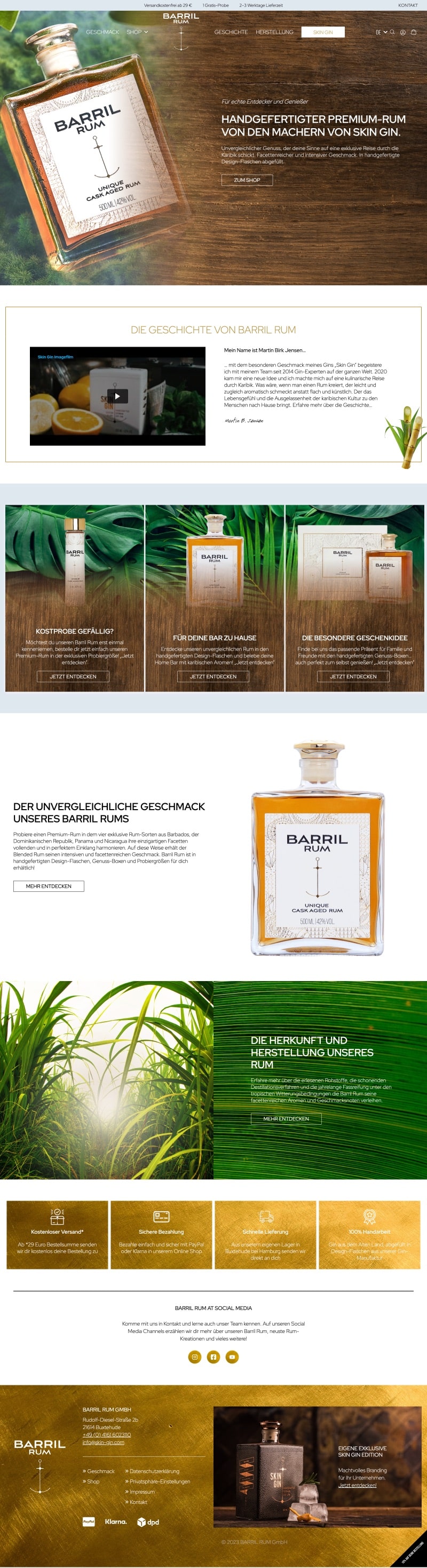 Barril-Rum Website