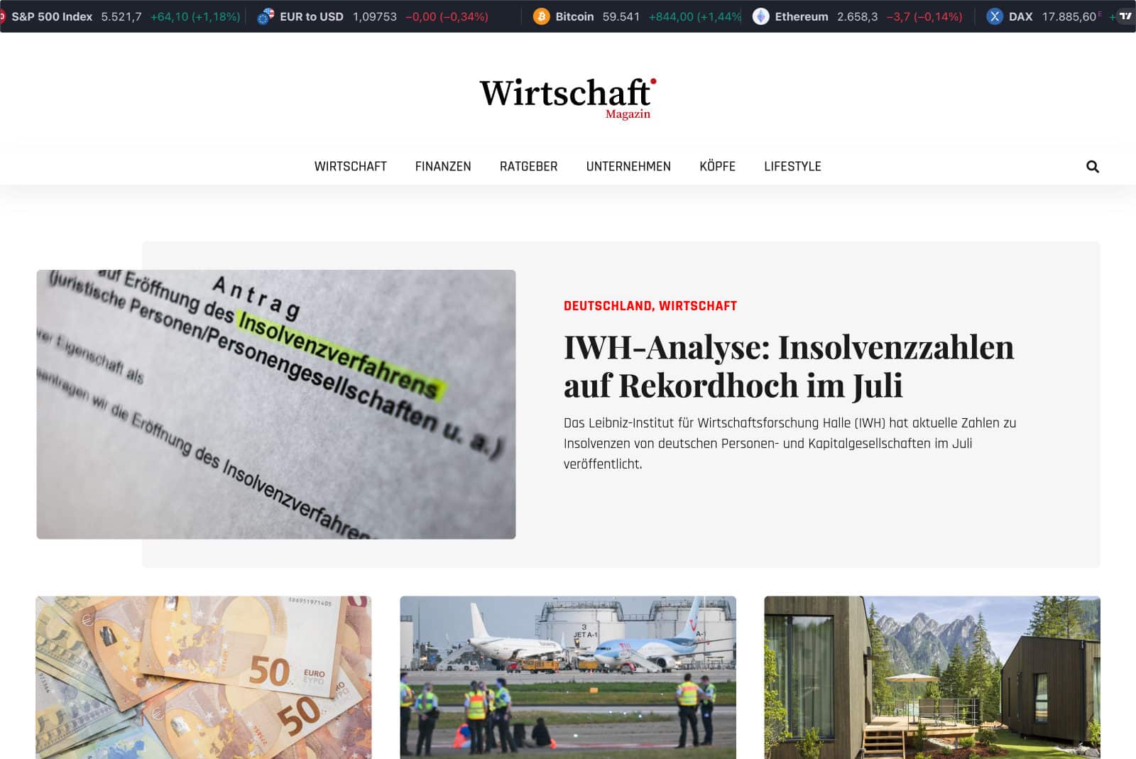 Wirtschaft-Magazin - Startseite