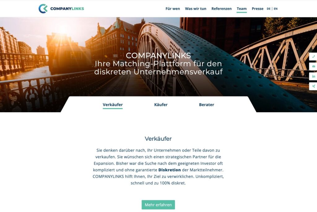 CompanyLinks Startseite