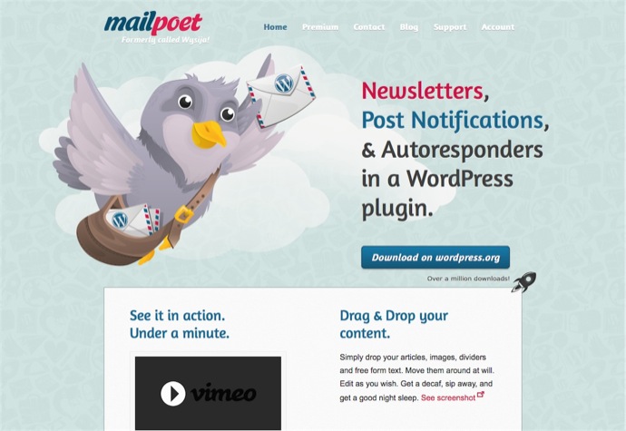 Newsletter Plugin MailPoet