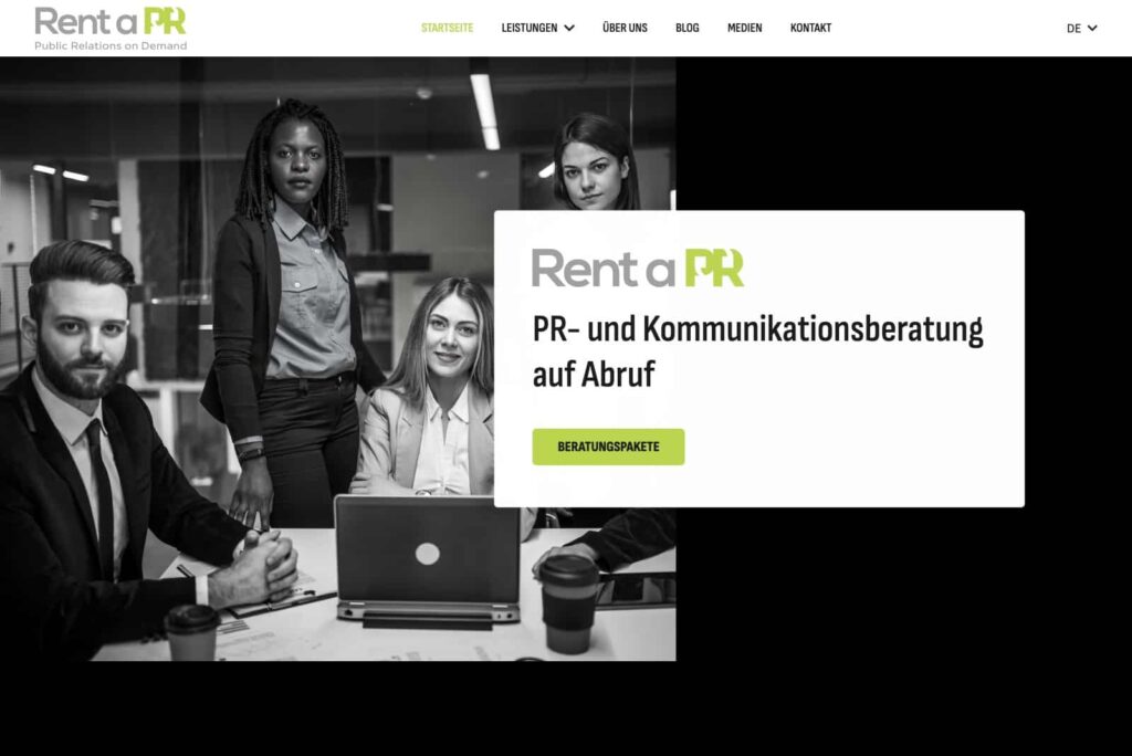 Rent a PR Startseite