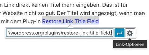 Link-Optionen