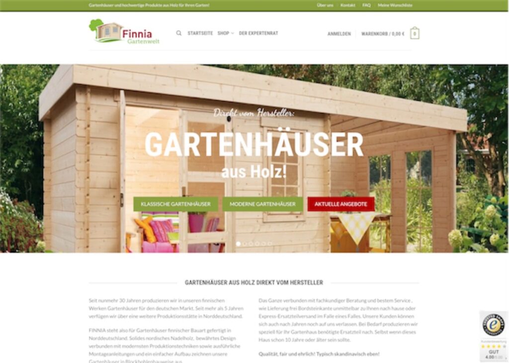 finnia gartenhaeuser startseite