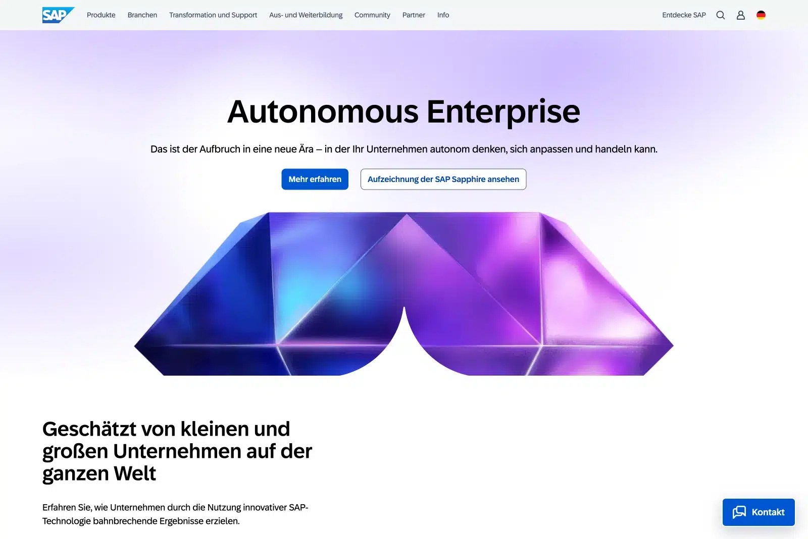 SAP Website Hero SAP Website-Hero